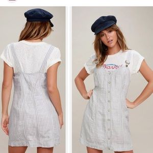 Free People Living Color Mini Dress